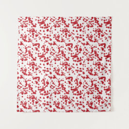 Rote Farbstriche Wandteppich