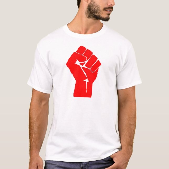rote Faust T-Shirt (Vorderseite)