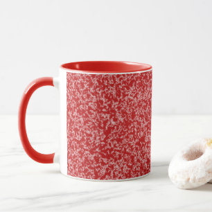 Rote Faux-Marmor-Tasse Tasse