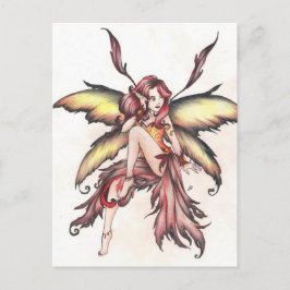 Rote Fee Postkarte
