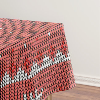 Rote Feiertage Tischdecke