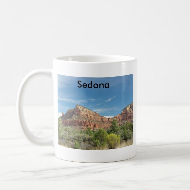 Rote Felsen in Sedona Kaffeetasse (Links)