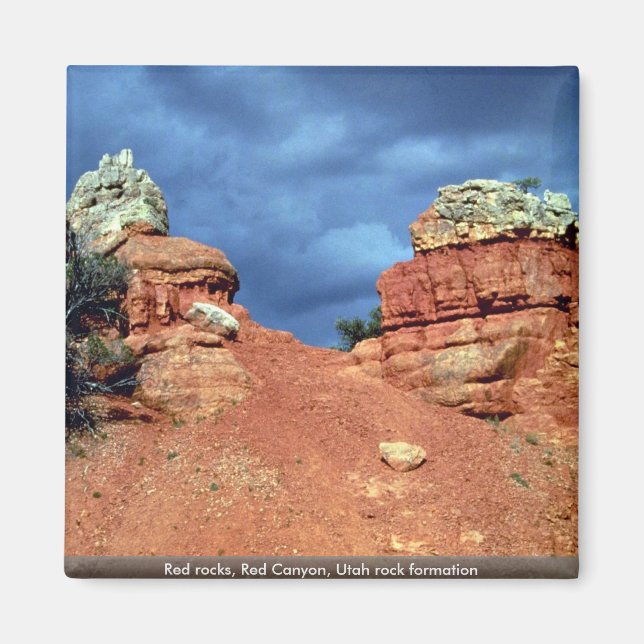 Rote Felsen, Roter Canyon, Felsformation Utah Magnet (Vorne)