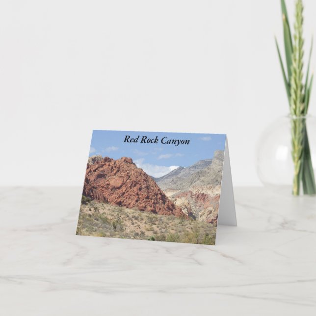 Rote Felsen-Schlucht, Mojave-Wüste, nahe Las Vegas Karte (Vorderseite)