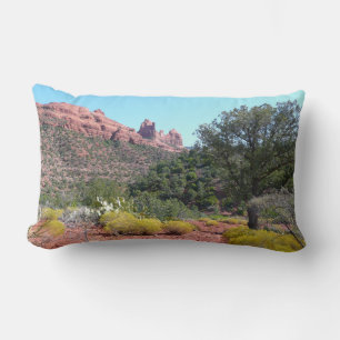 Rote Felsen und Cacti II in Sedona Arizona Lendenkissen
