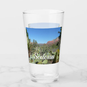 Rote Felsen und Kakteen I Glas