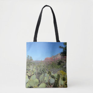 Rote Felsen und Kakteen I Tasche