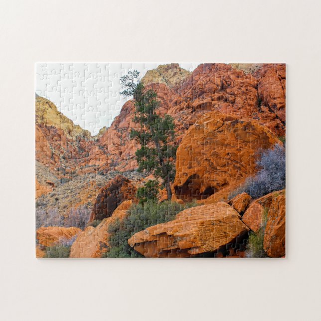 Rote Felsen und Schluchten Utah. (Horizontal)