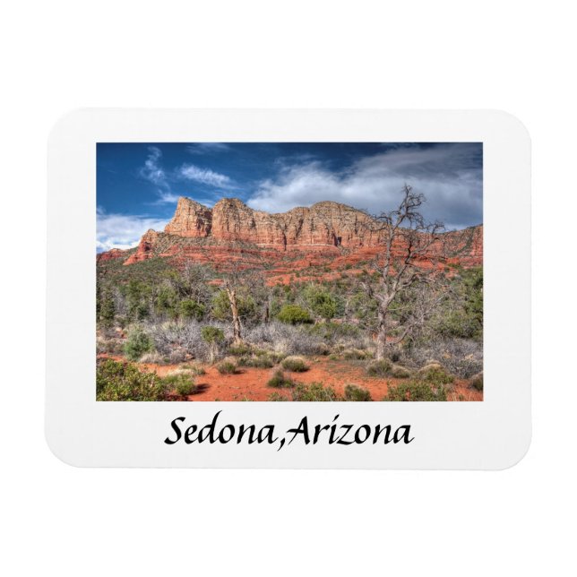 Rote Felslandschaft Sedona Arizona Magnet (Horizontal)