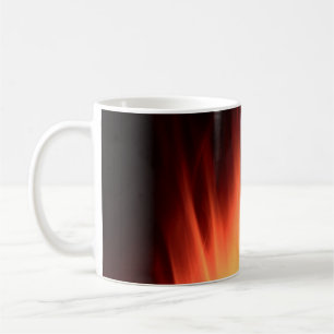 Rote Feueranzeige Kaffeetasse