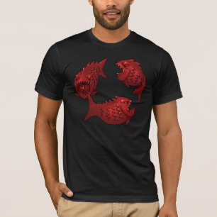 Rote Fische T-Shirt