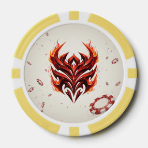 Rote Flache-Arena: Inspiriert Chip-Design für Poke Pokerchips