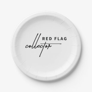 Rote Flagge - Feiern der Zeichen Pappteller