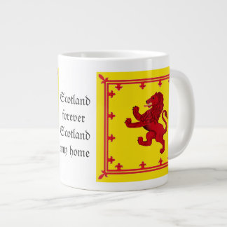 Rote Flagge von Schottland Jumbo-Tasse