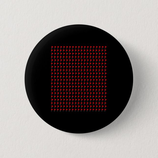 Rote Flaggen Meme Liebhaber Trendig Lustig Sozial  Button (Vorderseite)