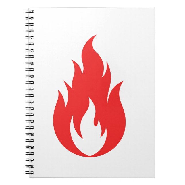 Rote Flamme Notizblock (Vorderseite)
