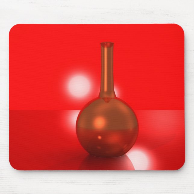 rote Flasche Mousepad (Vorne)