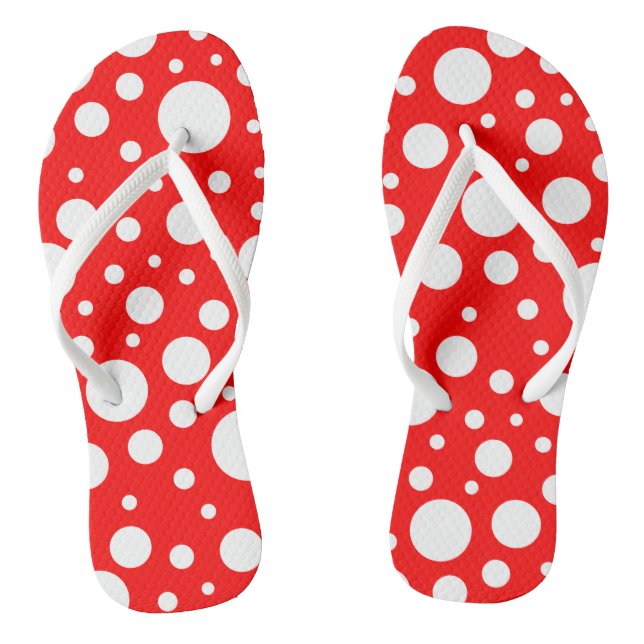 Rote Flecken Flip Flops (Fußbett)