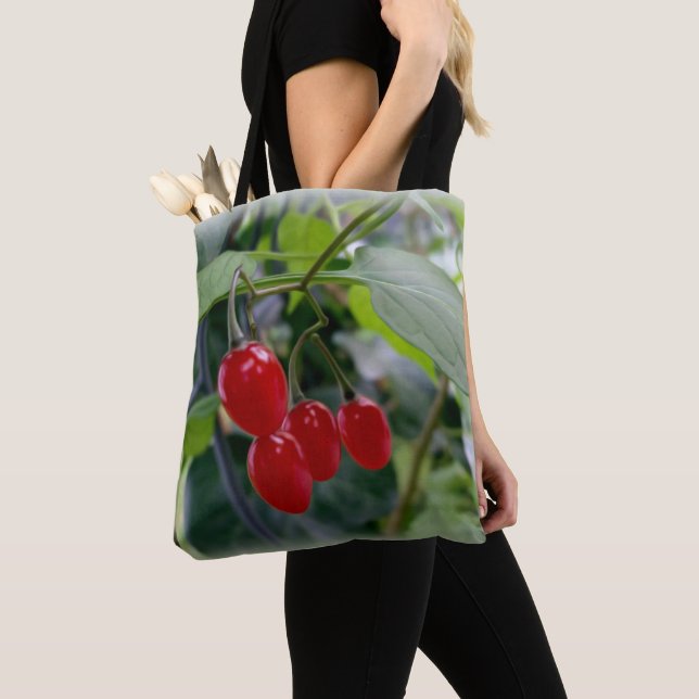 rote Flecken im Herbst Tasche (Von Nahem)