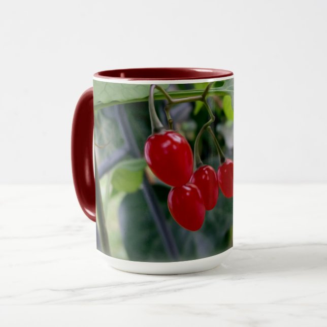rote Flecken im Herbst Tasse (Vorderseite Links)