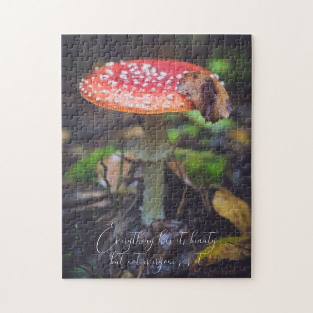 Rote Fliege Agaric Pilz im Wald (Vertikal)