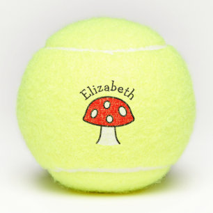 Rote Fliegenpilz-Tennisbälle Tennisbälle