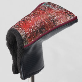 Rote Fliese mit Sprayfarbe Golf Headcover