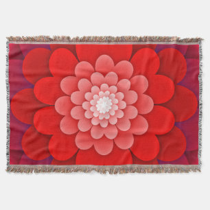 Rote Flora Mandala-58566 Decke