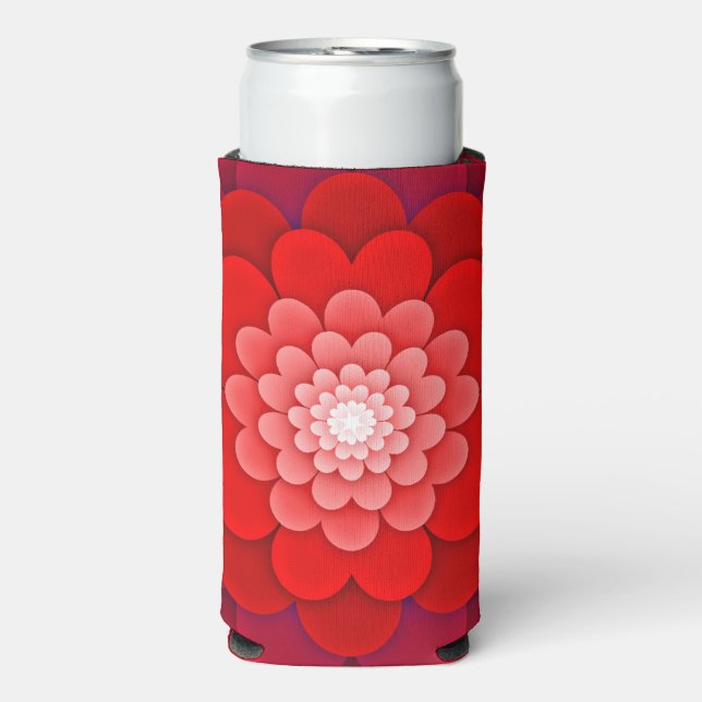 Rote Flora Mandala-58566 Selters Dosenkühler (Seltzer Vorderseite)