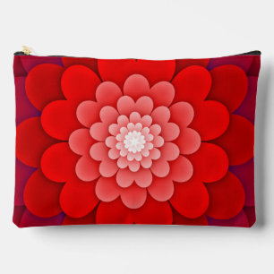 Rote Flora Mandala-58566 Zubehörtasche
