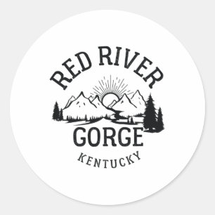 Rote-Fluss-Schlucht-Wanderung Kentucky Parks Wande Runder Aufkleber