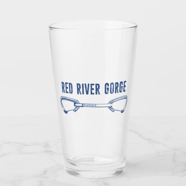 Rote Flussschlucht Klettern Schnellziehen Glas (Vorderseite)