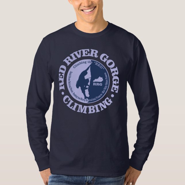 Rote Flussschlucht (Klettern) T-Shirt (Vorderseite)