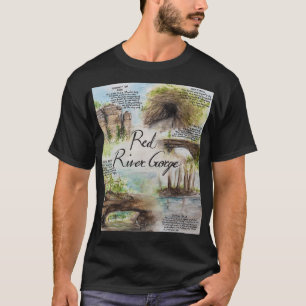 Rote Flussschlucht Naturschönheiten Malerei T-Shirt