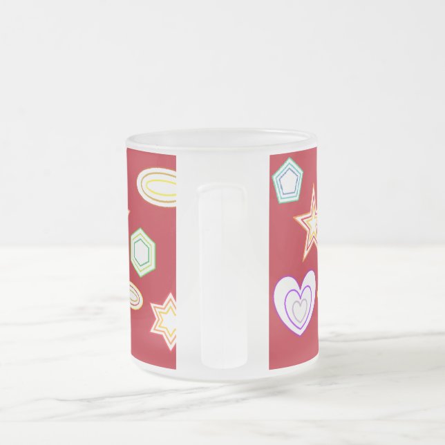 Rote Formen Tasse (Henkel)