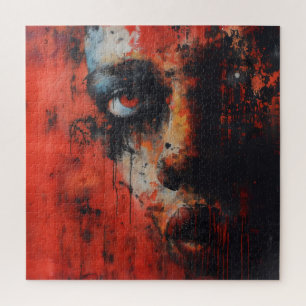 Rote Frau Abstrakte Kunst