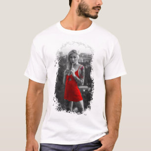 Rote Frau T-Shirt