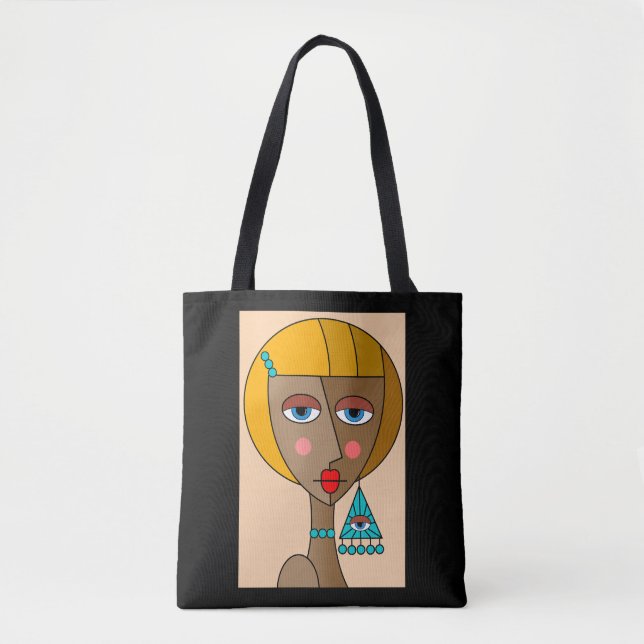Rote Frauen - Schöner Kubismus Tasche (Vorderseite)