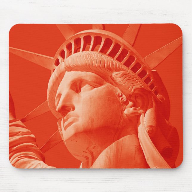 Rote Freiheitsstatue Mousepad (Vorne)