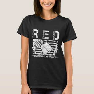 Rote Freitage erinnern alle, die Ou ehren, eingese T-Shirt