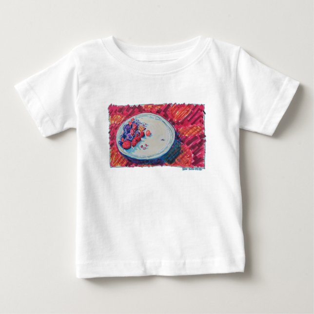 Rote Früchte-Schale Baby T-shirt (Vorderseite)