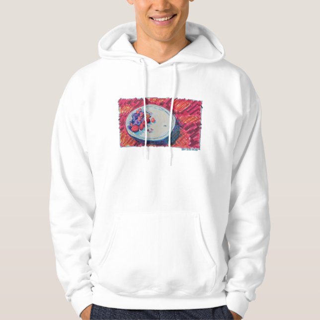Rote Früchte-Schale Hoodie (Vorderseite)