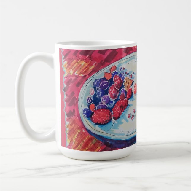 Rote Früchte-Schale Kaffeetasse (Links)