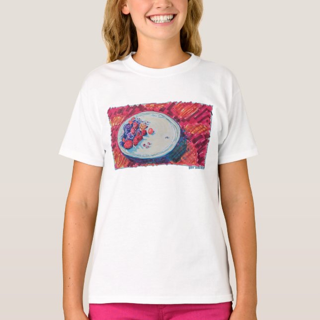 Rote Früchte-Schale T-Shirt (Vorderseite)