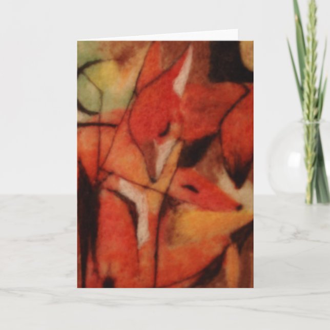 Rote Füchse Karte (Vorderseite)