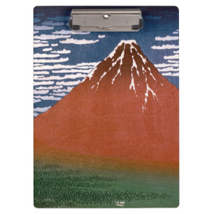 Rote Fuji, Aka Fujiyama Vulkan Katsushika Hokusai Klemmbrett