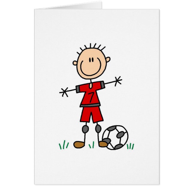 Rote Fußball-Spieler-Karte (Vorne)