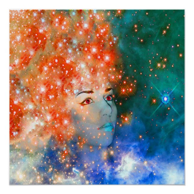 Rote Galaxie Poster (Vorderseite)