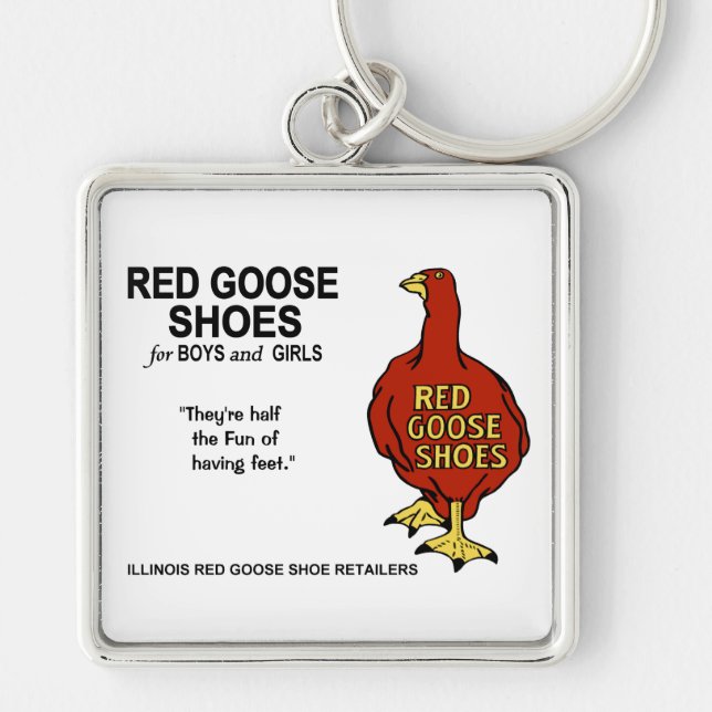 Rote Gänse von Illinois Schlüsselanhänger (Vorne)