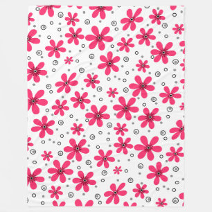 Rote Gänseblumen retro Hintergrund Sommer Fleecedecke